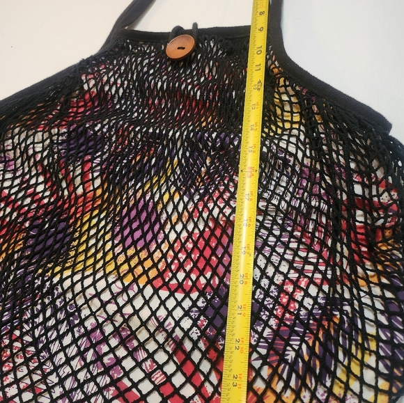 RETRO COASTAL VINTAGE OCEAN PACIFIC Mesh HOBO EUC - Picture 15 of 16